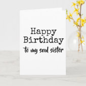 Geburtstag meiner Soul-Schwester Karte (Gelbe Blume)