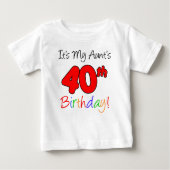 Geburtstag meiner Tante Baby T-shirt (Vorderseite)