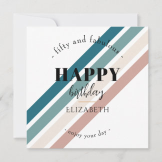 Geburtstag Minimalistisches Design in Pastellfarbe