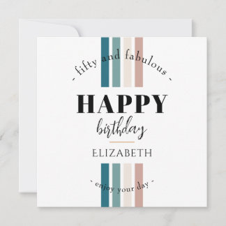 Geburtstag Minimalistisches Design in Pastellfarbe