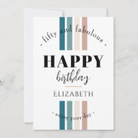 Geburtstag Minimalistisches Design in Pastellfarbe