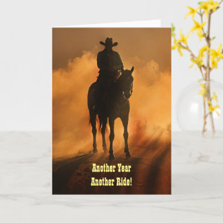 Geburtstag mit Country Western Cowboy für ihn Karte