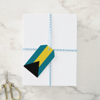 Geburtstag mit der Flagge der Bahamas-Inseln Geschenkanhänger