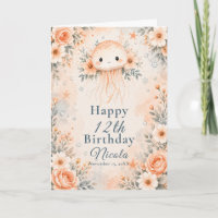 Geburtstag mit floraler Qualle