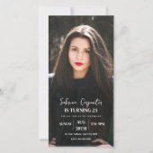 Geburtstag mit Foto Einladung (Vorderseite)