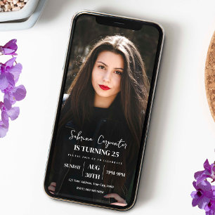 Geburtstag mit Foto Einladung