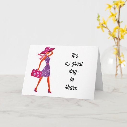 **GEBURTSTAG MIT IHNEN TEILEN** GEBURTSTAGMÄDCHEN KARTE (Gelbe Blume)