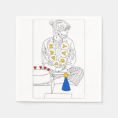 Geburtstag mit JK Serviette (Vorderseite)