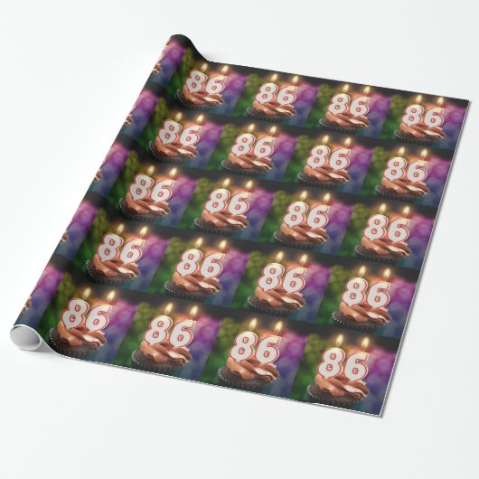 Geburtstag mit Kerzen Geschenkpapier (Ungerollt)
