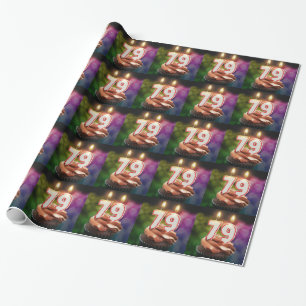 Geburtstag mit Kerzen Geschenkpapier