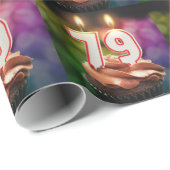 Geburtstag mit Kerzen Geschenkpapier (Rolleneckpunkt)