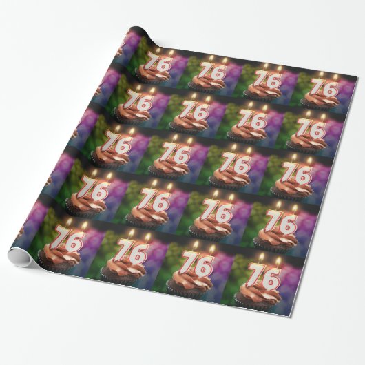 Geburtstag mit Kerzen Geschenkpapier (Ungerollt)