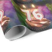 Geburtstag mit Kerzen Geschenkpapier (Rolleneckpunkt)