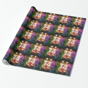 Geburtstag mit Kerzen Geschenkpapier
