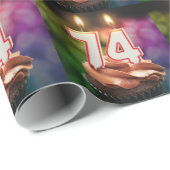 Geburtstag mit Kerzen Geschenkpapier (Rolleneckpunkt)