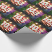 Geburtstag mit Kerzen Geschenkpapier (Ecke)