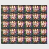 Geburtstag mit Kerzen Geschenkpapier (Flach)