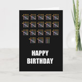 Geburtstag mit Kerzen Karte (Vorderseite)