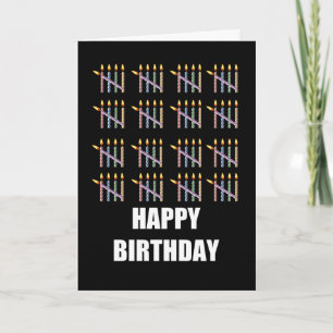 Geburtstag mit Kerzen Karte