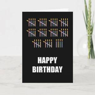Geburtstag mit Kerzen Karte