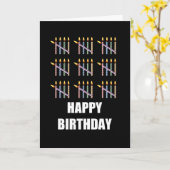 Geburtstag mit Kerzen Karte (Gelbe Blume)