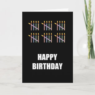 Geburtstag mit Kerzen Karte