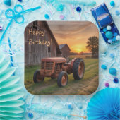 Geburtstag mit Landwirtschftstraktor Pappteller (Party)