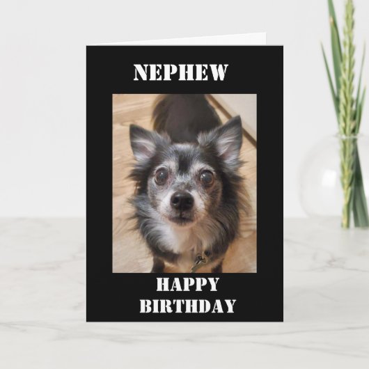 GEBURTSTAG MIT LIEBE **NEPHEW** KARTE (Vorderseite)