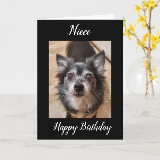 GEBURTSTAG MIT LIEBE **NIECE** KARTE (Gelbe Blume)