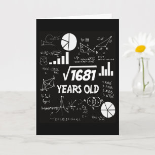 Geburtstag mit lustiger Gleichung für Mathe-Genie Karte
