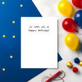 Geburtstag mit Niedlicher Quirky-Cartoon-Tierkarte