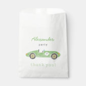 Geburtstag mit Oldtimer-Rennwagen Geschenktütchen (Vorderseite)