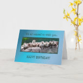 Geburtstag mit Ottern Karte (Gelbe Blume)