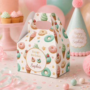 Geburtstag mit personalisierten Süßigkeiten in Pas Geschenkschachtel