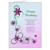 Geburtstag mit Rollen und Blume (Vorne)