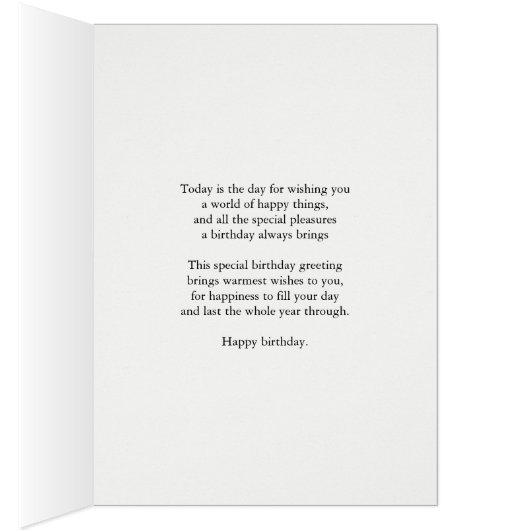 Geburtstag mit Scrolls und Blume (Innen (Rechts))