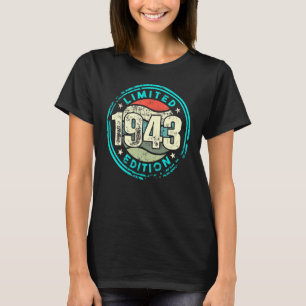 Geburtstag mit und Geboren im Jahr 1943 Vintag T-Shirt