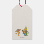 Geburtstag mit Vintage-Charakteren von der Sesamst Geschenkanhänger (Rückseite)