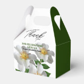 Geburtstag mit weißer Blume Geschenkschachtel (Rückseite)