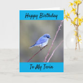 GEBURTSTAG MÖCHTE MEINE **TWIN SISTER** KARTE (Gelbe Blume)