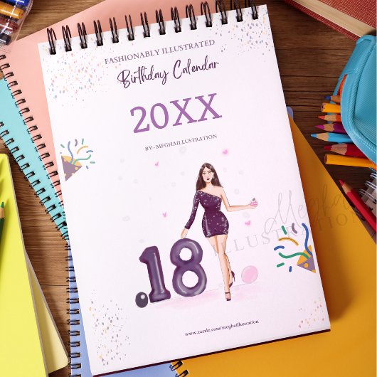 Geburtstag, Mode Kalender