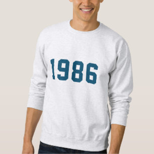 Geburtstag   Modern Custom Trendy Stylish Blue Sweatshirt