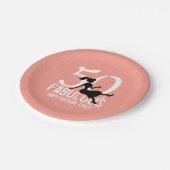 Geburtstag Moderne 50. Geburtstag Chic Feier Pappteller (Schrägansicht)