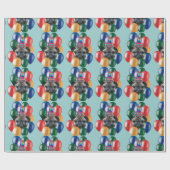 Geburtstag Mops Geschenkpapier (Flach)