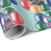 Geburtstag Mops Geschenkpapier (Rolleneckpunkt)