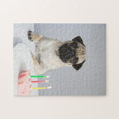 Geburtstag Mops Puzzle (Horizontal)