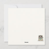 Geburtstag Mops Urlaubskarte Feiertagskarte (Rückseite)