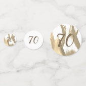 Geburtstag Motivierend Golden Tulips Konfetti (Rückseiten)