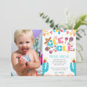 Geburtstag Muchas Gracias Fiesta Dankeschön Karte (Stehend Vorderseite)