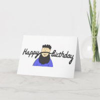 Geburtstag Mustache für Hipster mit Bart